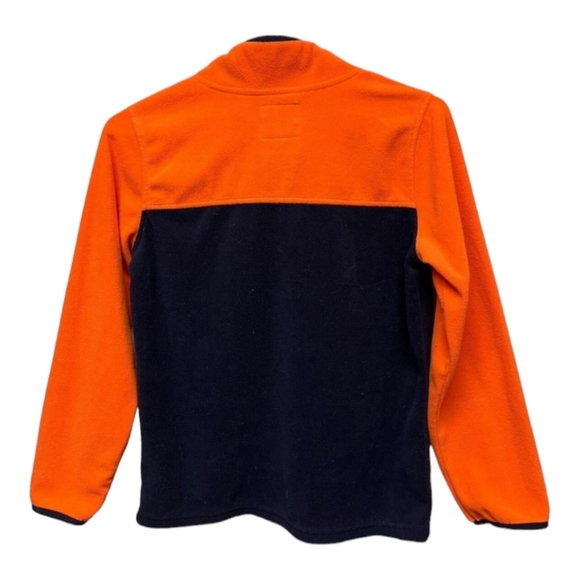 OSHKOSH B'gosh Fleece Colorblock Henley Orange Blue Size Youth 8 - Picture 2 of 8